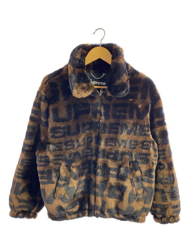 【中古】Supreme◆18SS/Faux Fur Repeater Bomber/ジャケット/S/アクリル/BRW/総柄【メンズウェア】 【中古】Supreme◆18SS/Faux Fur Repeater Bomber/ジャケット/S/アクリル/BRW/総柄【メンズウェア】