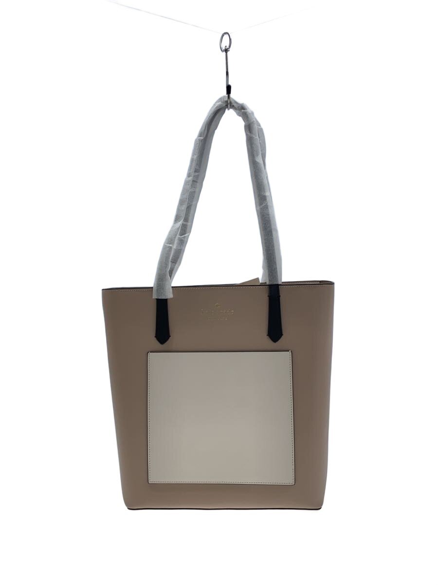 KATE SPADE - 【中古】kate spade new york◆デイリートート/カラーブロック/バイカラー/トートバッグ/PVC/ベージュ//【バッグ】