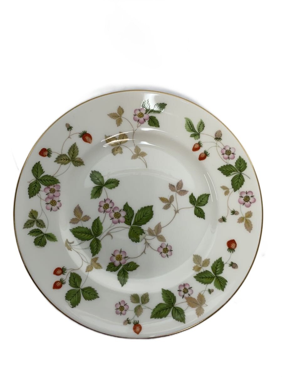 【中古】WEDGWOOD◆プレート/ホワイト/ワイルドストロベリー/18/皿【キッチン用品】