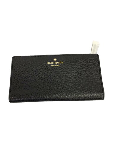 【中古】kate spade new york◆長財布/レザー/BLK/無地/レディース/PWRU2182【服飾雑貨他】 【中古】kate spade new york◆長財布/レザー/BLK/無地/レディース/PWRU2182【服飾雑貨他】