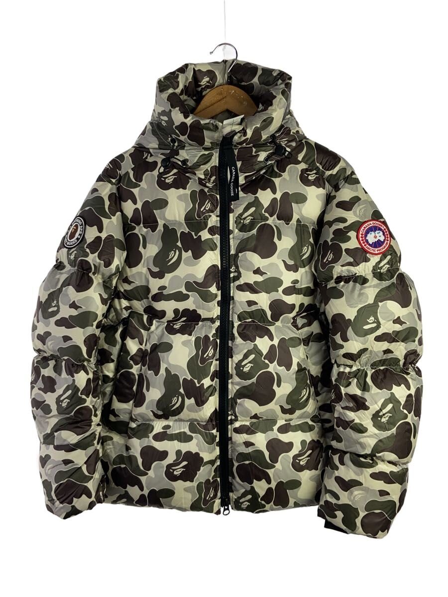 【中古】CANADA GOOSE◆ABC CAMO CROFTON PUFFER/ダウンジャケット/M/ナイロン/GRN/2252MBE【メンズウェア】