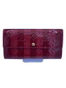 【中古】LOUIS VUITTON◆ポルト・フォイユ・サラ_モノグラム・ヴェルニ_RED/エナメル/RED/総柄/レディース【服飾雑貨他】(4)