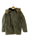 【中古】UNITED CARR◆ファスナー破損/N-3B/フライトジャケット/M/ナイロン/KHK/M18843//【メンズウェア】