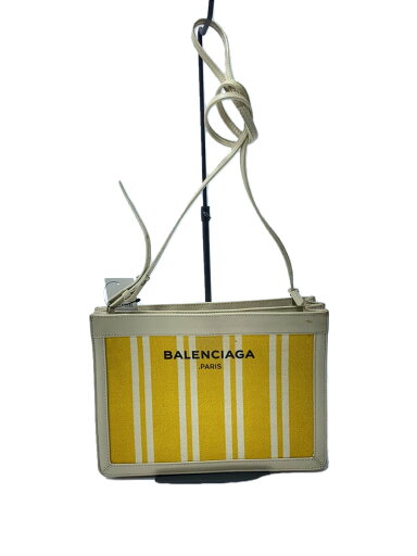 【中古】BALENCIAGA◆バッグ/キャンバス/YLW/ストライプ/339937・7161・B・528147【バッグ】 【中古】BALENCIAGA◆バッグ/キャンバス/YLW/ストライプ/339937・7161・B・528147【バッグ】