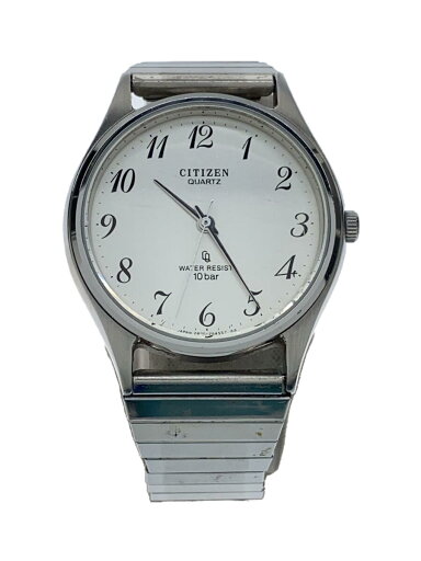 【中古】CITIZEN◆クォーツ腕時計/アナログ/ステンレス/WHT/SLV/SS/2830-262883【服飾雑貨他】 【中古】CITIZEN◆クォーツ腕時計/アナログ/ステンレス/WHT/SLV/SS/2830-262883【服飾雑貨他】