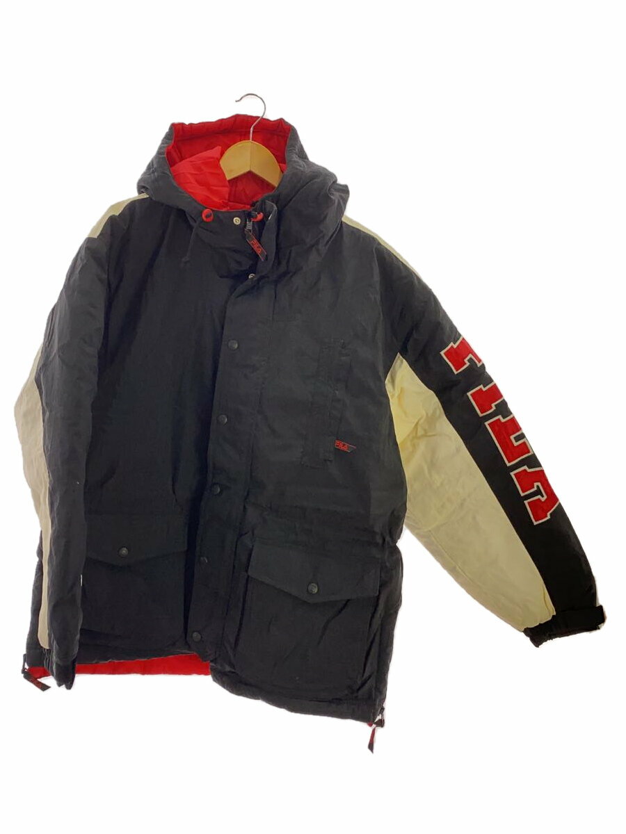 【中古】FILA◆OLD/ブルゾン/M/ナイロン/BLK【メンズウェア】