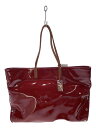 【中古】FURLA◆トートバッグ/エナメル/RED/無地/185062【バッグ】