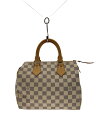 【中古】LOUIS VUITTON◆スピーディ25_ダミエ・アズール/PVC/WHT【バッグ】