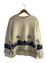 【中古】UNDERCOVER◆コットングラフィックスウェットプルオーバー/スウェット/2/コットン/WHT/UP2D1808【レディースウェア】