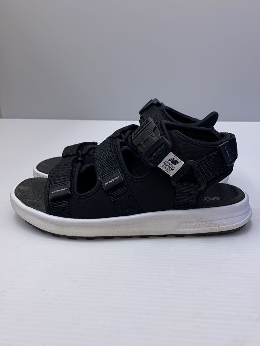 【中古】NEW BALANCE◆スポーツサンダルSD750//ブラック/24cm【シューズ】