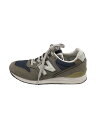 【中古】NEW BALANCE◆ローカットスニーカー/22cm/グレー/スウェード/710792802004【シューズ】