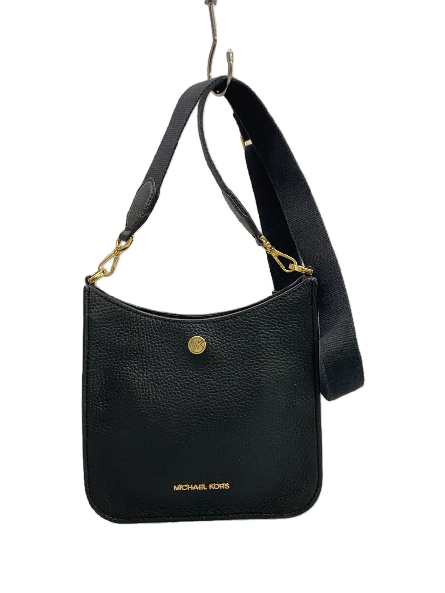 【中古】MICHAEL KORS◆ショルダーバッグ/レザー/BLK/無地/35S1G7BM1L【バッグ】