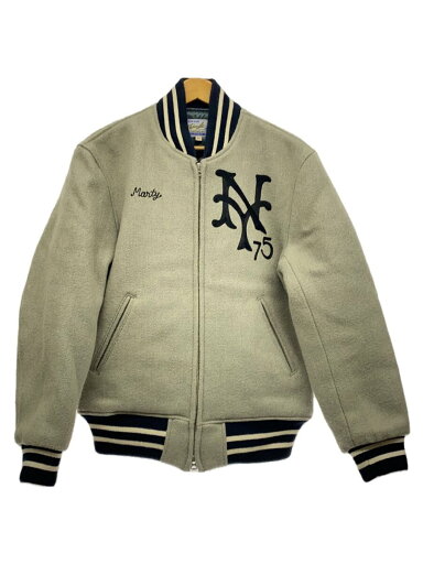 【中古】Whitesville◆アワードジャケット/スタジャン/40/ウール/GRY/WV13683【メンズウェア】 【中古】Whitesville◆アワードジャケット/スタジャン/40/ウール/GRY/WV13683【メンズウェア】