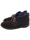 【中古】Clarks◆チャッカブーツ/US8.5/BRW/スウェード/31692【シューズ】