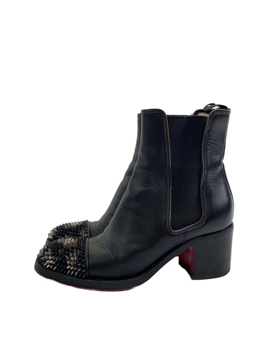 【中古】Christian Louboutin◆サイドゴアブーツ/36/BLK/レザー//【シューズ】