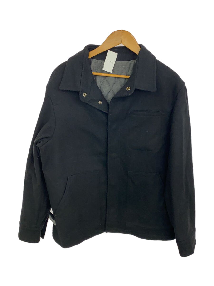 【中古】IESSE◆コート/--/ウール/BLK【メンズウェア】
