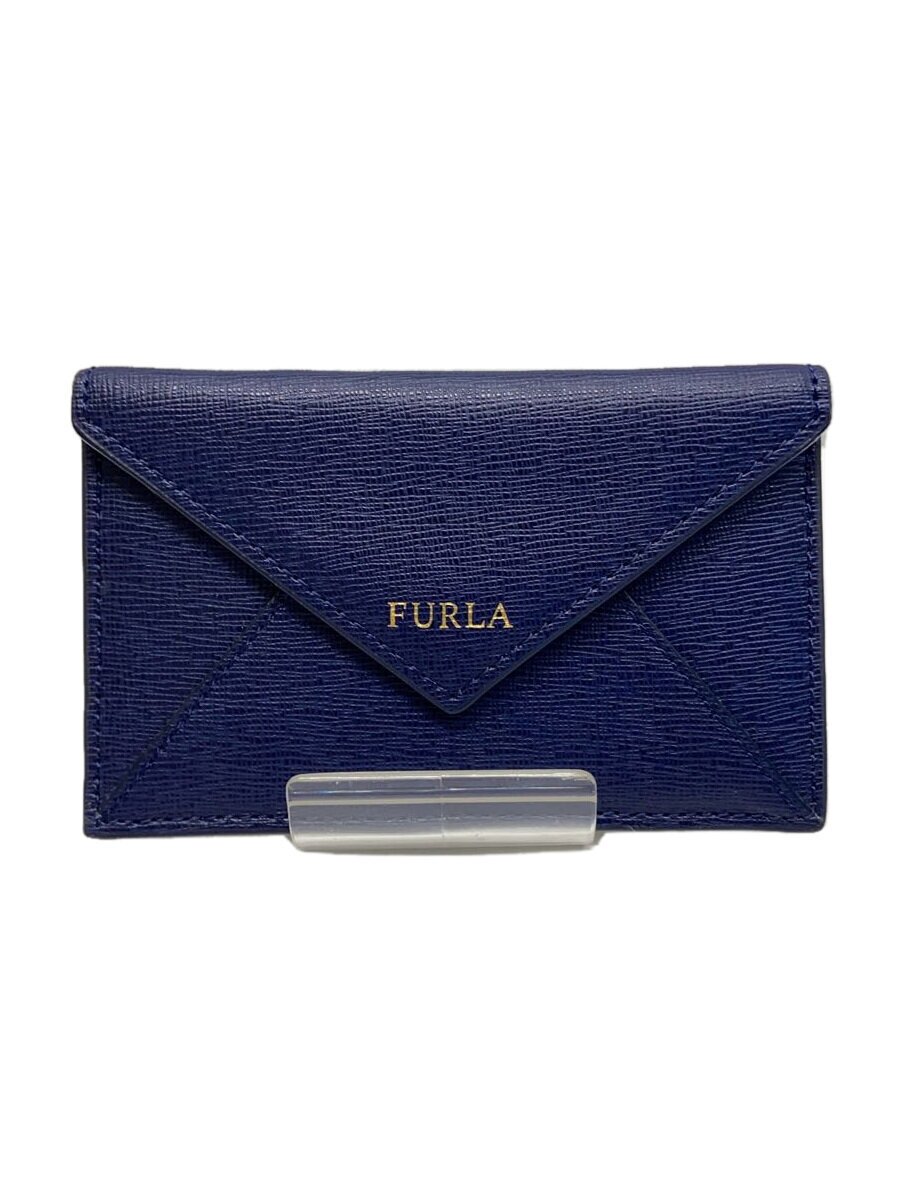 【中古】FURLA◆カードケース/--/NVY/レディース【服飾雑貨他】