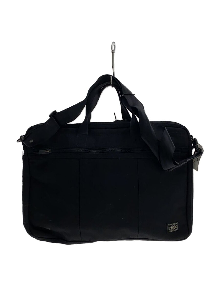 N - 【中古】PORTER◆ブリーフケース/--/ブラック//【バッグ】