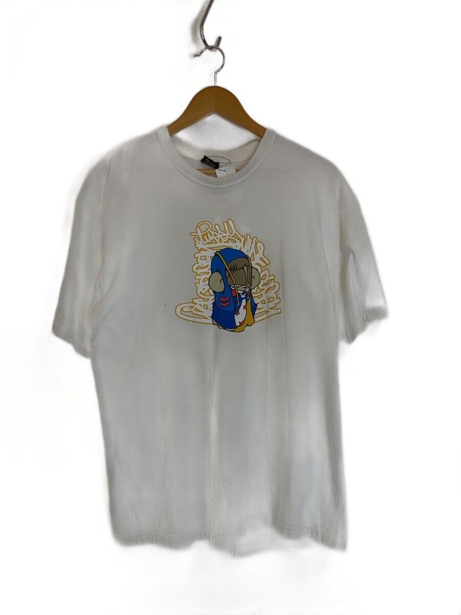 STUSSY◆CUSTOMADE/Tシャツ/--/コットン/WHT/無地