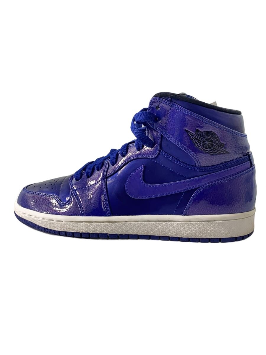 NIKE◆AIR JORDAN 1 RETRO HIGH/エアジョーダンレトロハイ/ブルー/332550-420/26cm/