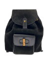 【中古】GUCCI◆リュック/レザー/BLK/無地/003・3444・0030【バッグ】