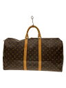 【中古】LOUIS VUITTON◆キーポル55_モノグラム・キャンバス_BRW/PVC/BRW/総柄【バッグ】