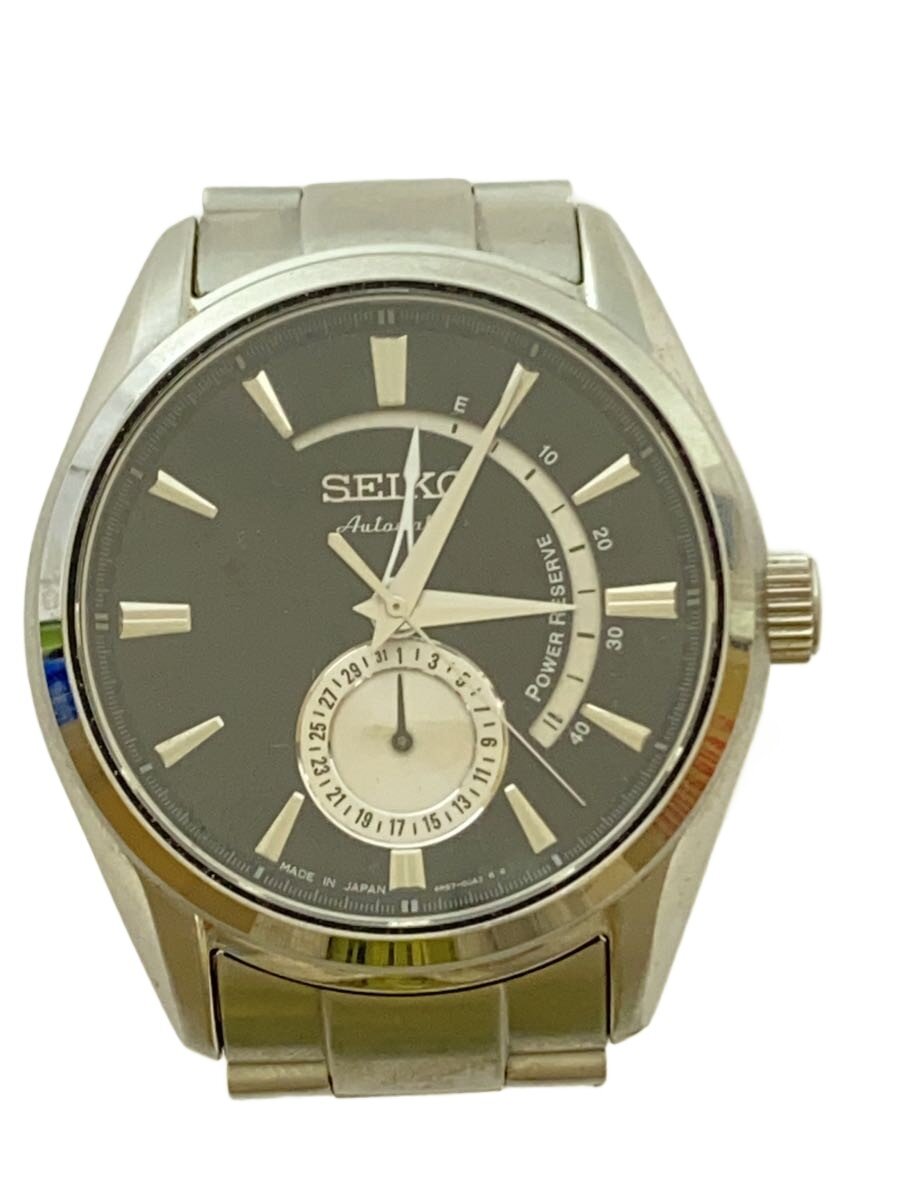 【中古】SEIKO◆PRESAGE/自動巻腕時計/アナログ/4R57-00A0【服飾雑貨他】