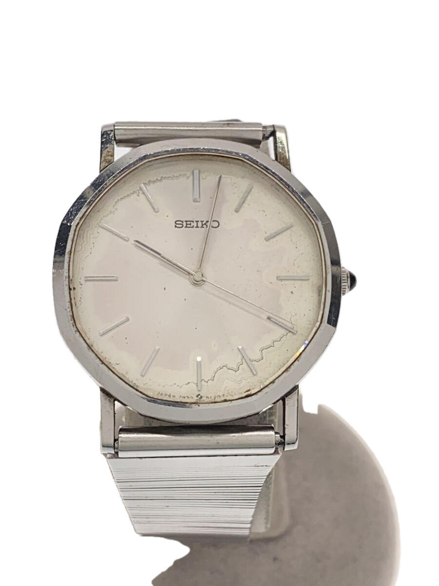 【中古】SEIKO◆クォーツ腕時計/アナログ/ステンレス/SLV/SLV/SS/7830-5100【服飾雑貨他】