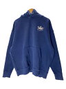 【中古】9090◆King Logo Hoodie/キングロゴフーディ/パーカー/L/コットン/ネイビー/NN1350【メンズウェア】