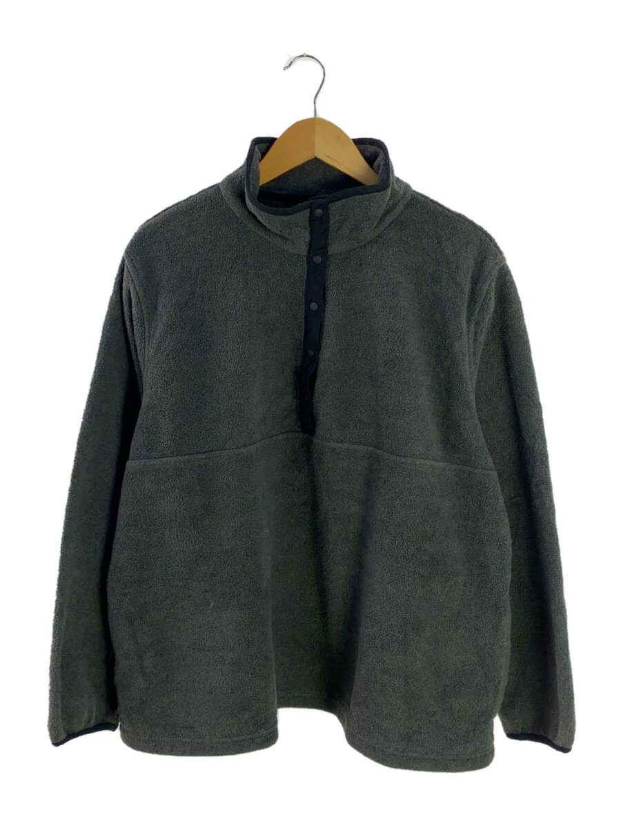 【中古】L.L.Bean◆フリースジャケット/XL/ポリエステル/GRY/無地【レディースウェア】