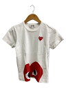 【中古】PLAY COMME des GARCONS◆Tシャツ/S/コットン/WHT/AZ-T033【レディースウェア】(4)