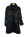 【中古】theory◆ラビットファーコート/4/ファー/BLK/324960【レディースウェア】