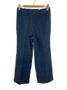 【中古】LUDLOW◆24SS/ベルテッドワイドデニムパンツ/1/コットン/IDG/24-LD24S-PT002-020-0//【レディースウェア】
