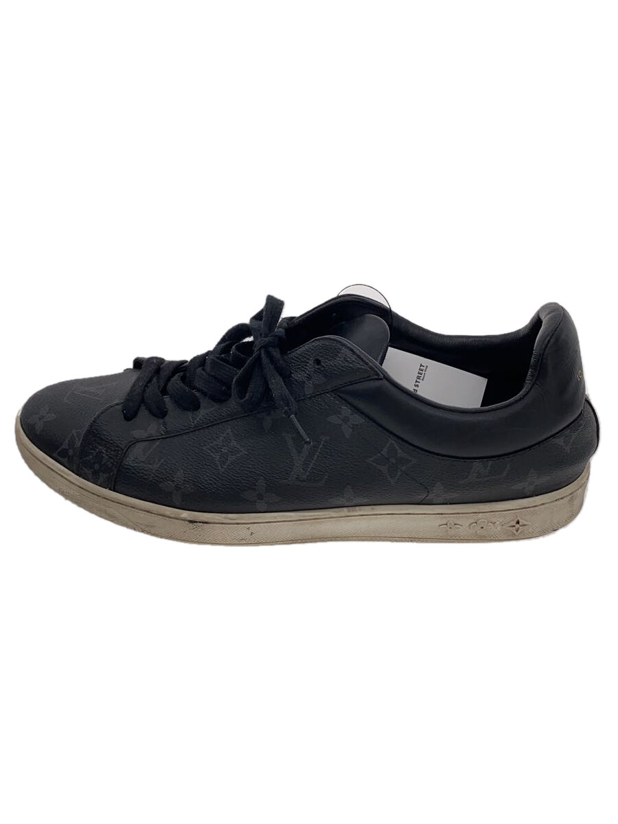 【中古】LOUIS VUITTON◆ローカットスニーカー/UK8.5/BLK/MS1108【シューズ】