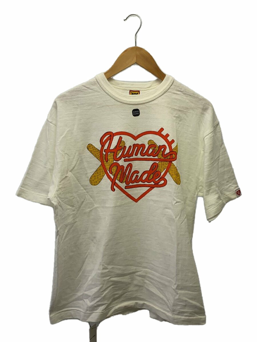 【中古】HUMAN MADE◆Tシャツ/XL/コットン/WHT【メンズウェア】