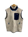 【中古】patagonia◆パタゴニア/23048FA16/CLASSIC RETRO-X/フリースベスト/L/ポリエステル/アイボリー【メンズウェア】