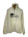 【中古】MASSES◆フード内側ヨゴレ箇所有/パーカー/L/コットン/WHT【メンズウェア】