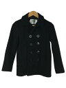 【中古】Schott◆Pコート/キッズ衣料/14/ウール/BLK【キッズ】