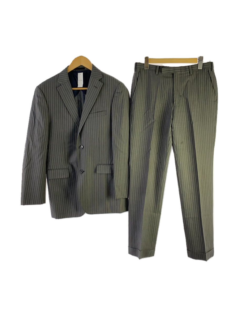 【中古】BURBERRY BLACK LABEL◆スーツ/38/グレー/セットアップ/2ピース【メンズウェア】