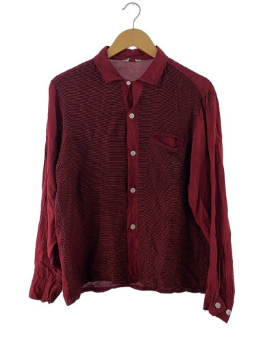 【中古】bud berma/長袖シャツ/M/レーヨン/BRD【メンズウェア】 【中古】bud berma/長袖シャツ/M/レーヨン/BRD【メンズウェア】