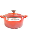 【中古】LE CREUSET◆鍋/RED【キッチン用品】