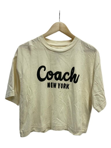 【中古】COACH◆コーチ/半袖カットソー/S/コットン/CRM/CP778/クリーム【レディースウェア】 【中古】COACH◆コーチ/半袖カットソー/S/コットン/CRM/CP778/クリーム【レディースウェア】