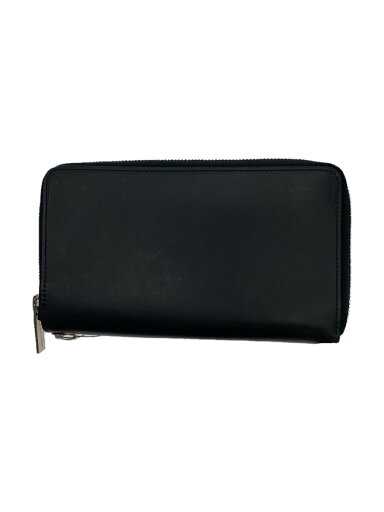【中古】yohji yamamoto POUR HOMME◆ラウンドジップ/長財布/レザー/BLK/無地/メンズ/ユニセックス【服飾雑貨他】 【中古】yohji yamamoto POUR HOMME◆ラウンドジップ/長財布/レザー/BLK/無地/メンズ/ユニセックス【服飾雑貨他】