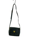 【中古】CELINE◆ショルダーバッグ/レザー/BLK【バッグ】