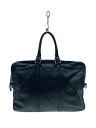 【中古】GUCCI◆ブリーフケース/レザー/BLK/モノグラム/201480200047【バッグ】