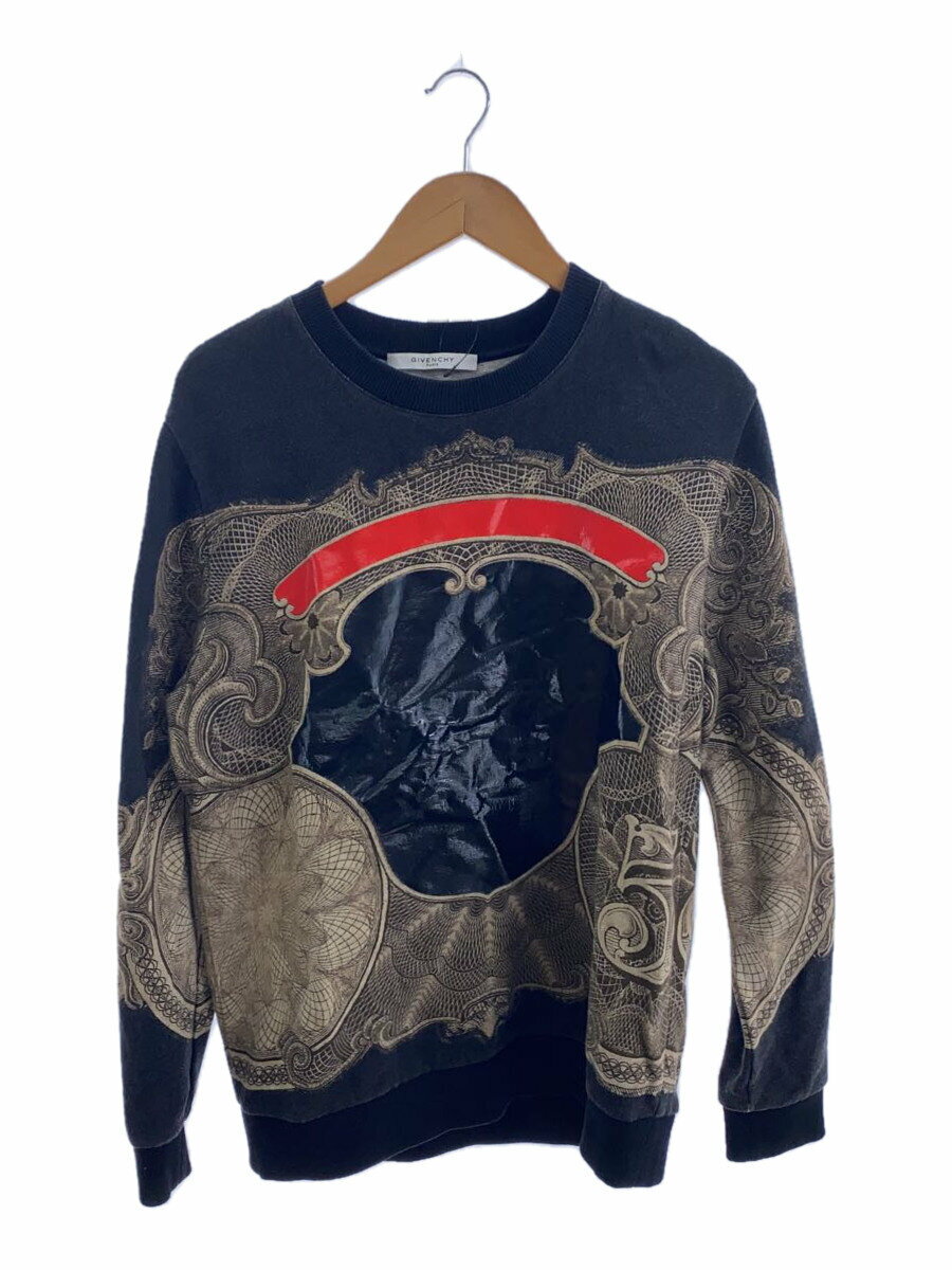 【中古】GIVENCHY◆スウェット/S/コットン/BLK/17J 7321 783【メンズウェア】