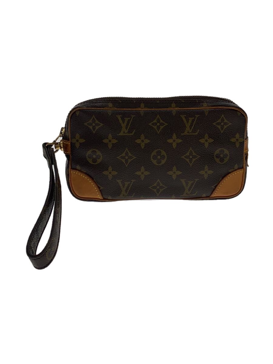 LOUIS VUITTON - 【中古】LOUIS VUITTON◆マルリー・ドラゴンヌGM_モノグラム・キャンバス_BRW/PVC/BRW【バッグ】