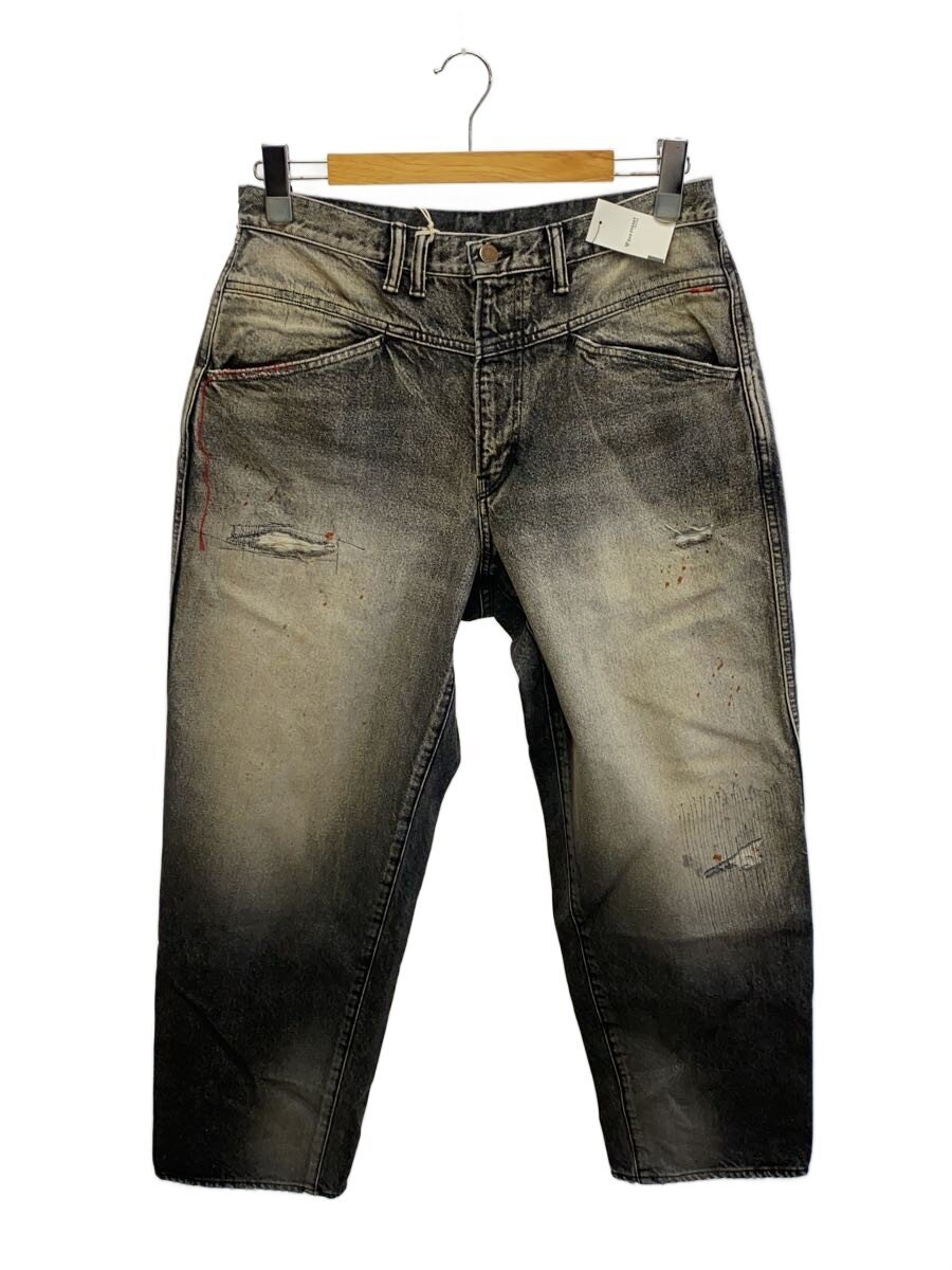 ANACHRONORM◆FRONT YORK REMAKED DENIM PANTS/34/コットン/BLK//