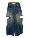 【中古】Spick&Span◆5 1/2 SIDE CRUSHED DENIM/28/コットン/IDG/23-030-200-2150-2-0【レディースウェア...