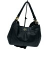 【中古】COACH◆ウエストバッグ/レザー/BLK/f23537【バッグ】